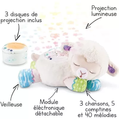 VTECH BABY - Manon, Lumi Mouton Nuit Etoilée 3 en 1