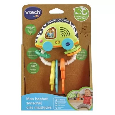 Hochet Sensoriel Clés Magiques Vtech Baby en bioplastique