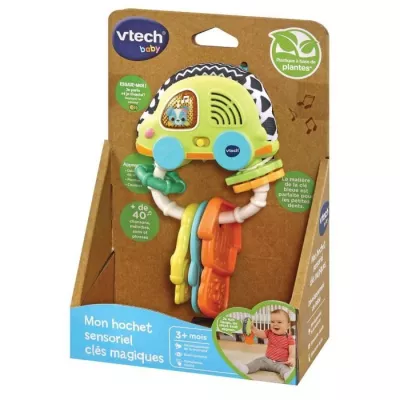 Hochet Sensoriel Clés Magiques Vtech Baby en bioplastique