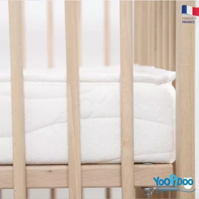 Matelas Bébé Bamboo - YOOPIDOO - 60x120 cm - Viscose Douce et Absorb