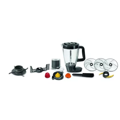 Moulinex FP825E food processor 1000 W 3 L Black, Gray