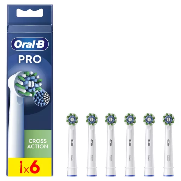 Oral-B Pro Cross Action 6 pièce(s) Blanc