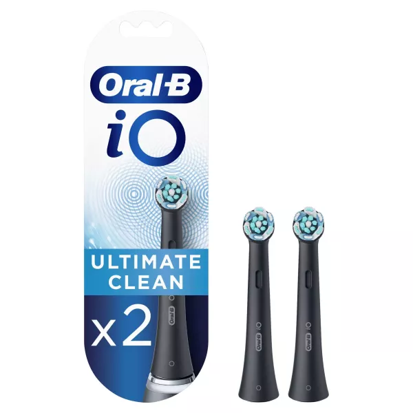 Oral-B iO Ultimate Clean 80335625 tête de brosses 2 pièce(s) Noir