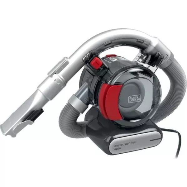 BLACK+DECKER PD1200AV Dustbuster Flexi Auto - Aspirateur a main 12V - Connexion voiture - action cyclonique