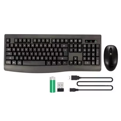 Pack Clavier Souris Rechargeable Sans Fil - BLUESTORK - Noir