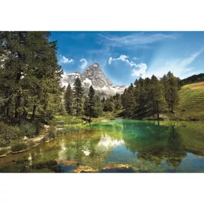 Clementoni - 1500p Blue Lake - 59.2 x 84.3 cm - With poster