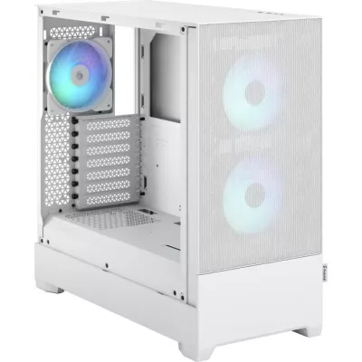 Boîtier PC - FRACTAL DESIGN - Pop Air RGB White TG - Blanc (FD-C-POR1