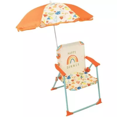 FUN HOUSE Fruity's Folding chair campsite with parasol - H.38.5 xl.38.