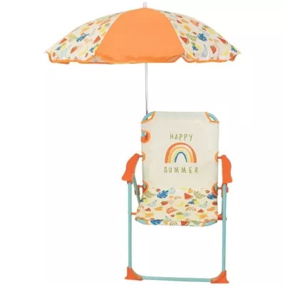 FUN HOUSE Fruity's Folding chair campsite with parasol - H.38.5 xl.38.