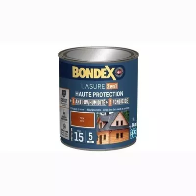 BONDEX Lasure 2 en 1 Satin Haute Protection 5 ans - Teck