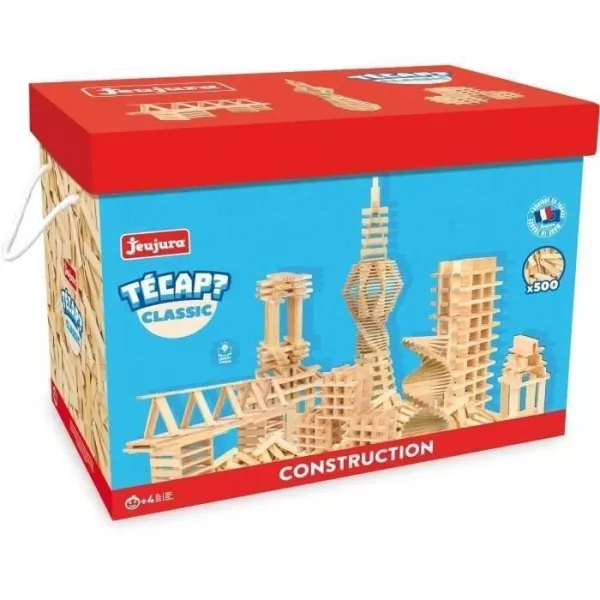 JEUJURA Tecap Classic - 500 wooden boards - construction game