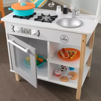 KidKraft - Cuisine en bois pour enfant All Time Play, four, micro-onde