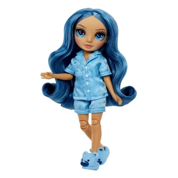 Junior High Pyjama Party - 22 cm articulated fashion doll - Skyler (Blue) - Many accessories - from 4 years old