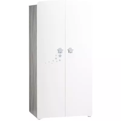 Baby cabinet Nao - MDF - White - 2 doors - 85 x 175 x 56 cm - BABY