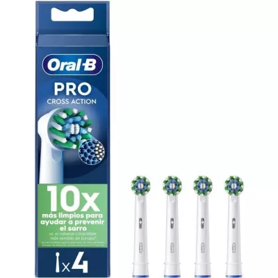 Brossettes - ORAL-B - Pro Cross Action - Pour brosse a dents - 4 unit