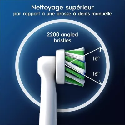 Brossettes - ORAL-B - Pro Cross Action - Pour brosse a dents - 4 unit