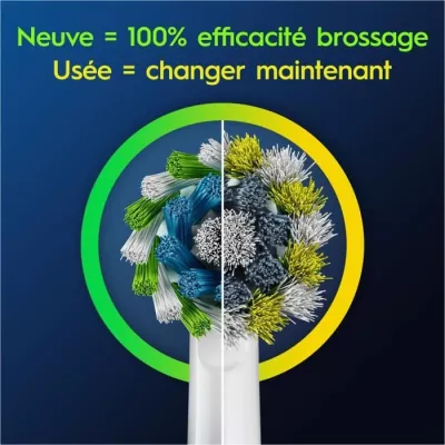 Brossettes - ORAL-B - Pro Cross Action - Pour brosse a dents - 4 unit