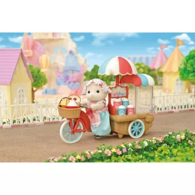 Miniature figure - SYLVANIAN FAMILIES - The sheep mother and her stand