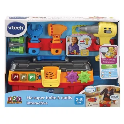 VTECH - 1,2,3 Imitate-Me - My Super Box has Interactive Tools