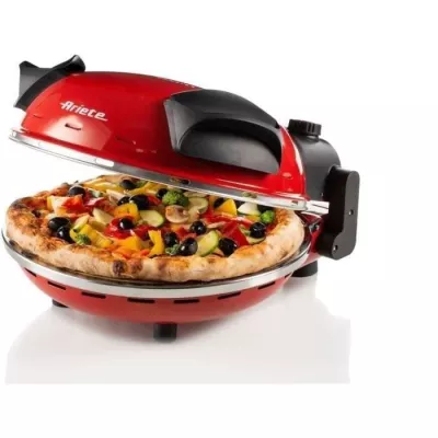 Electric pizza oven ARIETE - Red - Refractory stone - 1200W