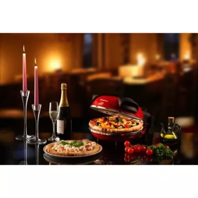 Electric pizza oven ARIETE - Red - Refractory stone - 1200W