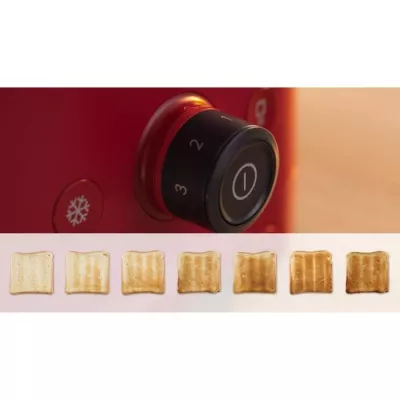 Toaster - BOSCH - TAT3M124 MyMoment - Matte red - 2 slices - centrag