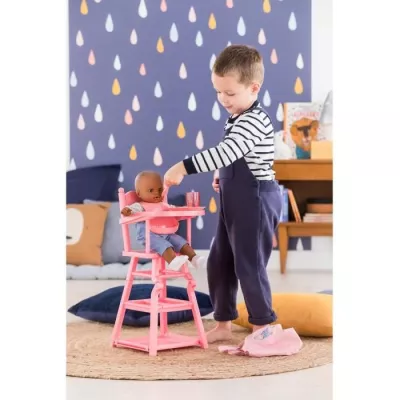 High chair for children 36 and 42cm - Corolle - 2 in 1 - Multicolored