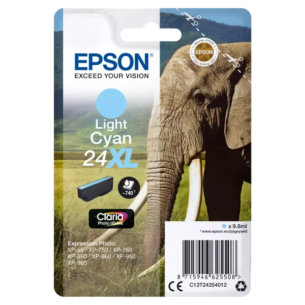 Epson Elephant Cartouche "Eléphant" - Encre Claria Photo HD Cc (XL)