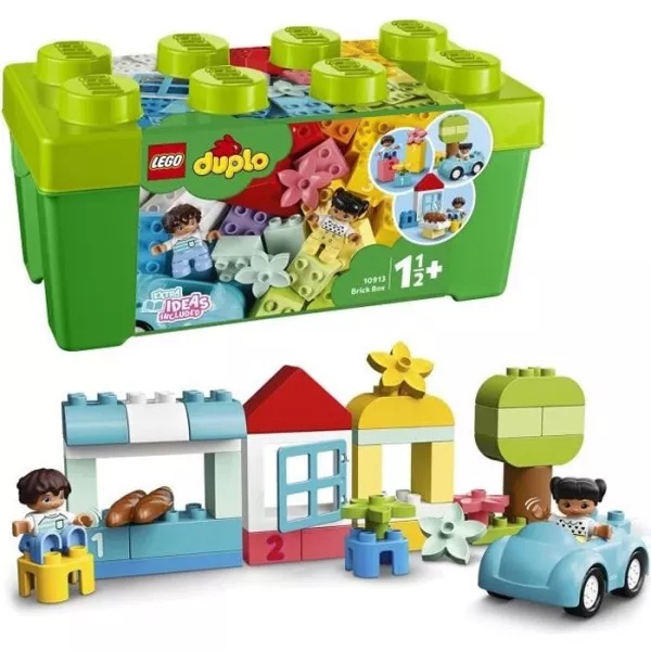 LEGO 10913 DUPLO Classic The Brick Box Building Game With Storage, Educational Toy for Baby 1 year and older