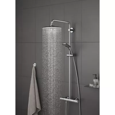 GROHE - Douche de tete Vitalio Joy 260 - 3 jets - chromé - raccords filetés 1/2 - économie d'eau