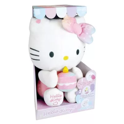 Hello Kitty Peluche Interactive Anniversaire +/- 26 cm - JEMINI - Musique, bougie et rire interactifs.