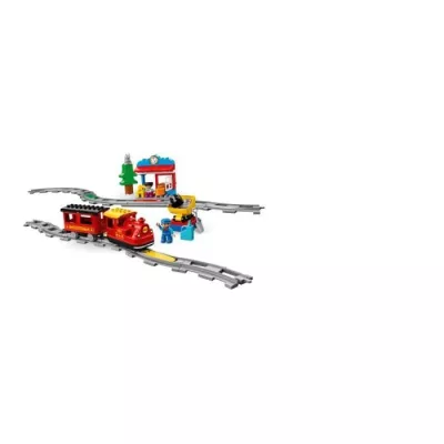 LEGO 10874 DUPLO Town Le Train a Vapeur, Jouet a Pile, Avec Sons, Lumieres et télécommande, Jeu De Train Pour Enfants 2-5 ans