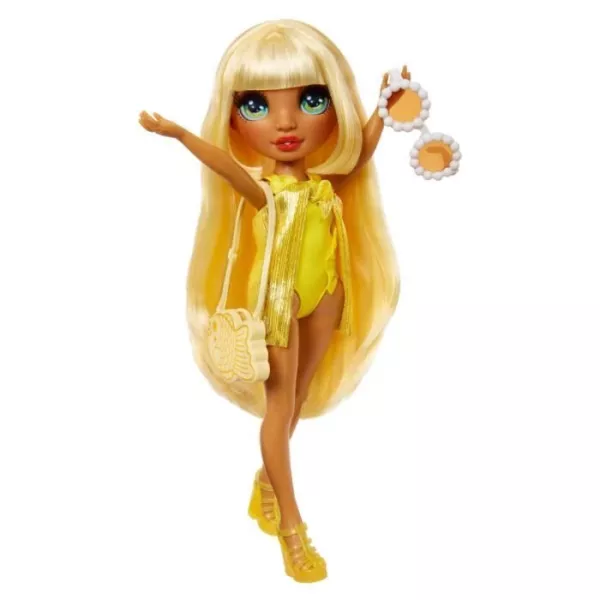 Rainbow High Swim & Style - Mannequin doll 27 cm - Sunny (Yellow) - Swimsuit + Pareo - from 4 years