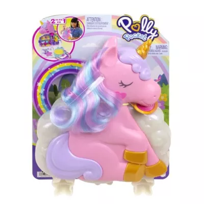 Polly Pocket Mini-univers-Salon de coiffure Licorne arc-en-ciel HKV51