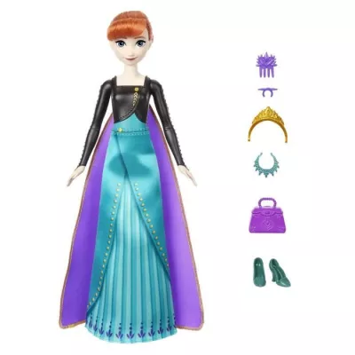 Spin & Reveal Snow Queen-Anna- Mattel Surprise Doll Disney HXD27