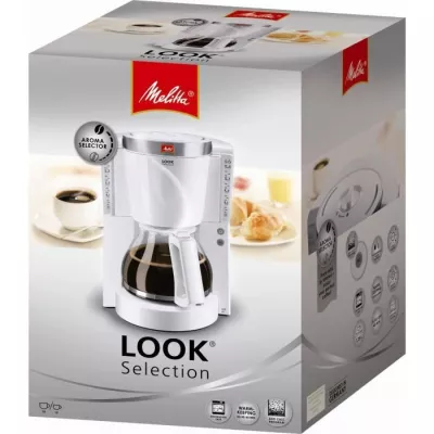 MELITTA Cafétiere Look IV Selection 1011-03 White/Brushed Steel