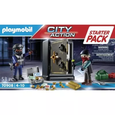 PLAYMOBIL - 70908 - Starter Pack Police burglar safe