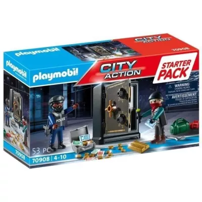 PLAYMOBIL - 70908 - Starter Pack Police burglar safe