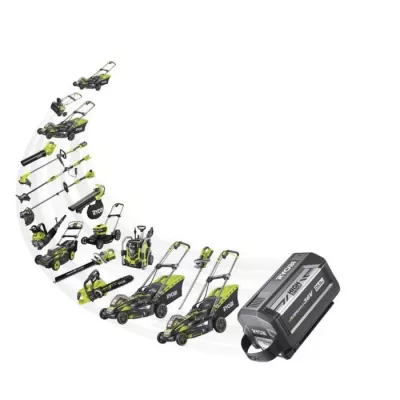 RYOBI - Tondeuse tractée 36V MAXPOWER - Brushless - Ø coupe 51 cm + batterie 36V 6,0 Ah High Energy & chargeur - RY36LMX51A-16