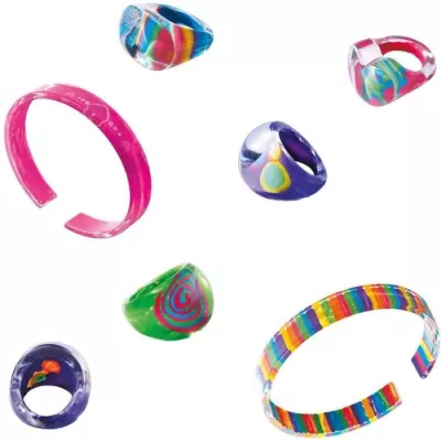 Rings and bracelets - SES CREATIVE - Contains paint, brush, 5 rings and 2 bracelets