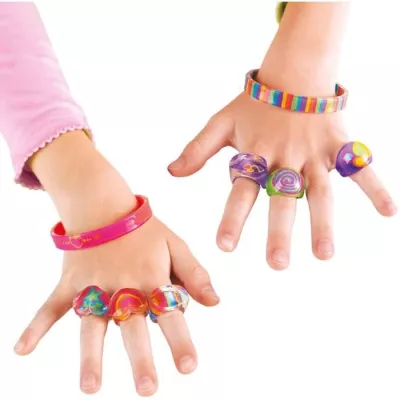 Rings and bracelets - SES CREATIVE - Contains paint, brush, 5 rings and 2 bracelets