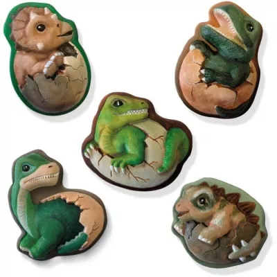 Dinosaurs 2 in 1 - Casting and painting and scratch - Creative leisure - SES CREATIVE - Mould, paint and scratch dinoses