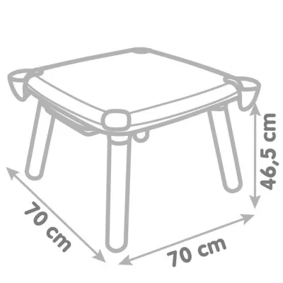 Smoby - Table enfant Créative - Feutre effacable pour la table + 2 grandes feuilles de coloriage - 3 rangements - Des 3 ans