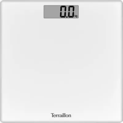 Pese personne électronique Terraillon TSQUARE Blanc - Grand écran LCD - Capacité 180 Kg