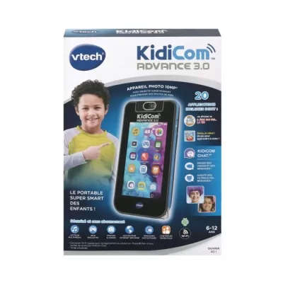 VTECH - KidiCom Advance 3.0 - Black - High-Tech Features - 6-12 years