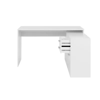 London corner desk - Particulate panels - White decor - 136 x 75 x 139 cm