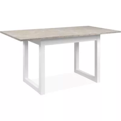 Extension table Houston 80B - 120-160 x 75 x 80 cm - Travertine effect tray - 1 extension included - 8 persons