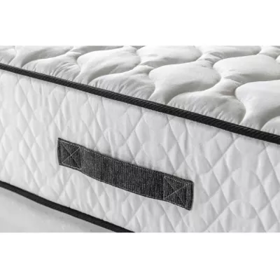 Ensemble matelas + sommiers 2 x 90 x 200cm - Ressorts ensachés - 24 cm - 7 zones de confort - Équilibré - DÉKO DREAM Détent