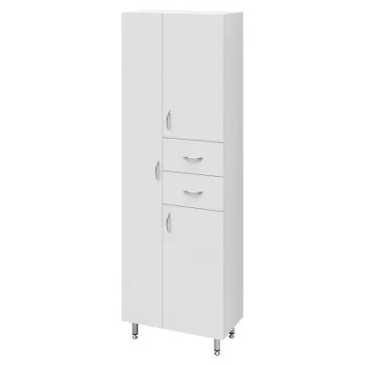 ARMANDO Armoire de Salle de bain 3 portes - L 60 cm - Blanc