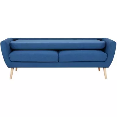 3 seater sofa LILLY -Fabric Blue - W 193 x D 79 x H 86 cm